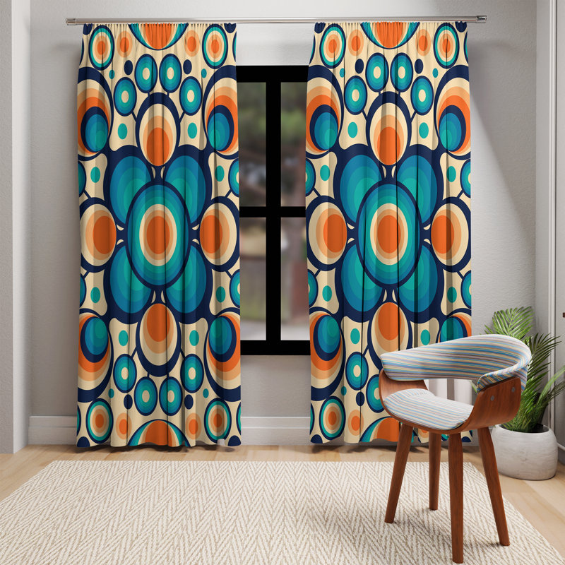Rideau transparent en polyester Neive