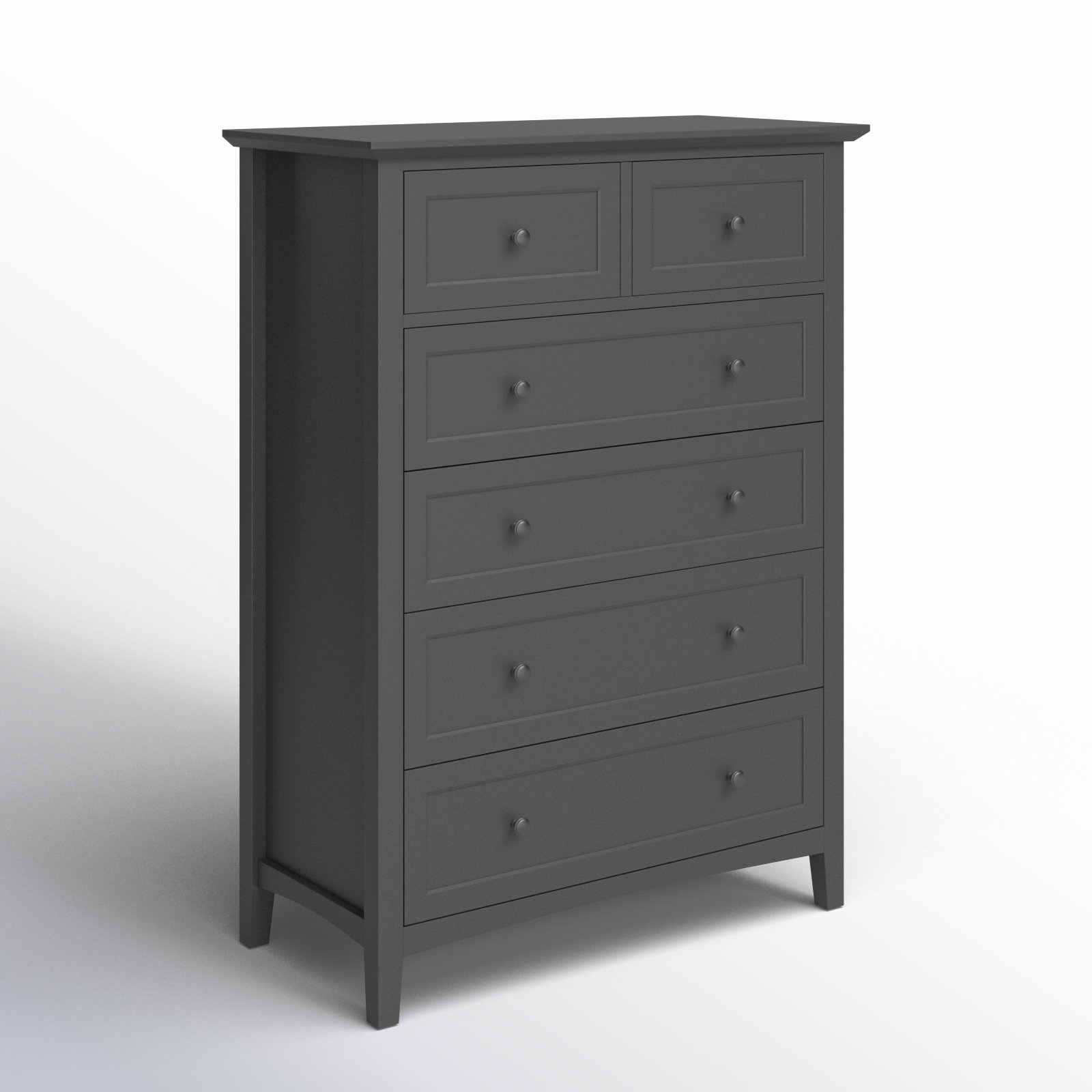 Renee 5 - Drawer Dresser, Black