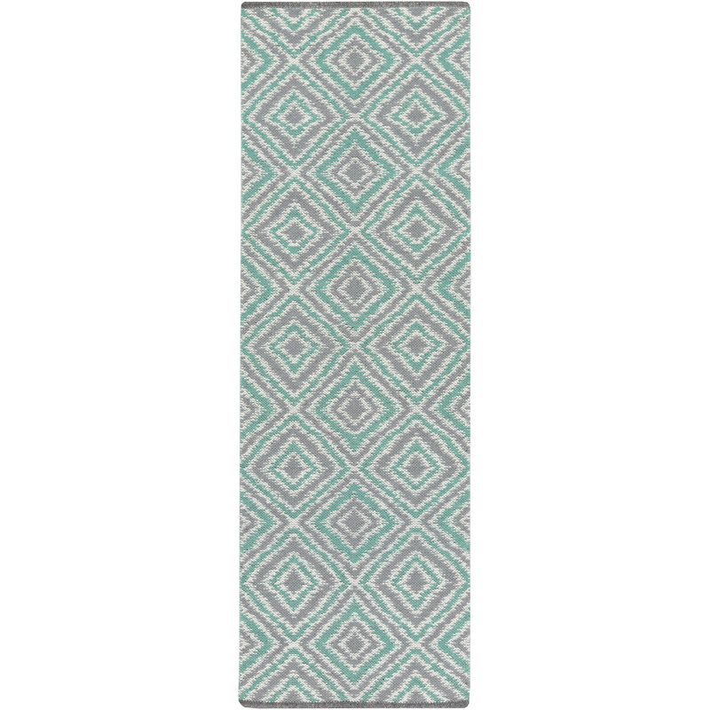 Halycon Wool Geometric Indoor Rug, Runner 2'6" x 8'