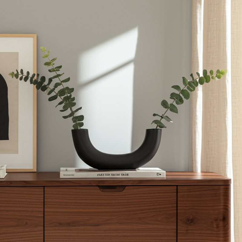Vase en céramique Cordney, Noir