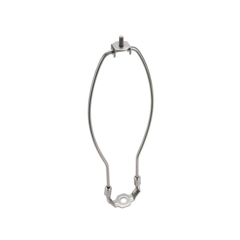 Lamp Harp, 7" H x 3.5" W x 0.8" D, Satin Nickel