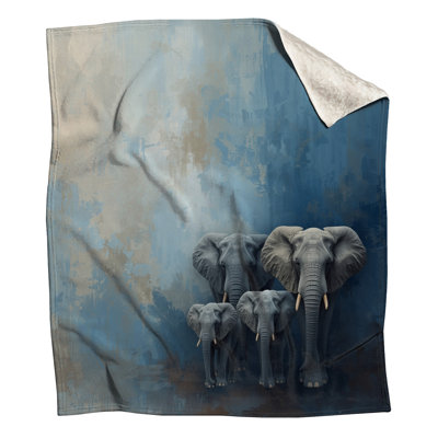 Couvertures d'art Elephant Family