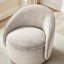 Chaise d'appoint pivotante 29,33 po rembourrée à accoudoirs inclinés, ensemble de 2-132942431