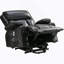 Le fauteuil électrique électrique Power Lift, adapté aux personnes âgées, avec fonctions de chauffage et de vibration, cuir polaire avec USB, peut être utilisé pour s'allonger. Noir-768581086