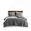 Ensemble de housse de couette en sergé lavé 3 pièces pour lit double / grand, 100% coton respirant pour un confort toutes saisons et une élégance intemporelle-122563628-122563632