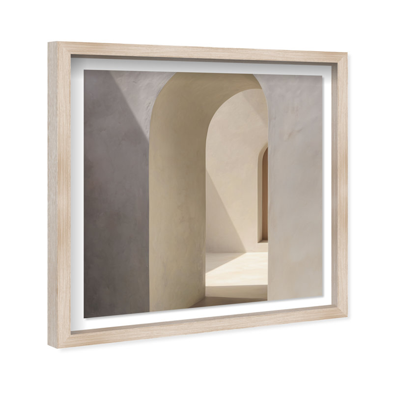 Desert Modernism I Print by Oliver Gal, 17.5" H x 17.5" W, Natural Oak Shadowbox