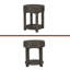 Table de bout en MDF 20 "avec ports USB