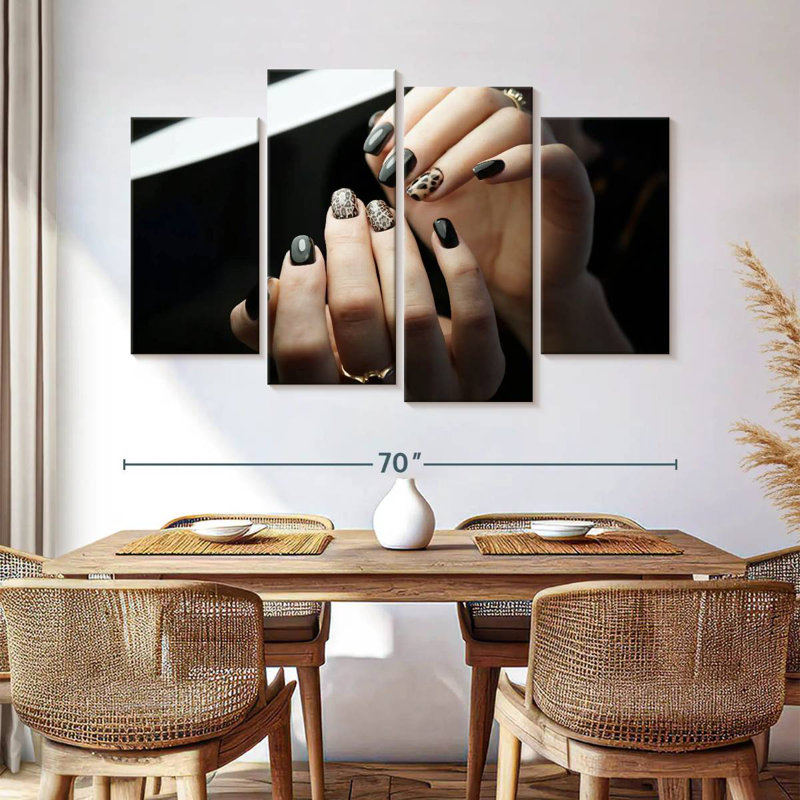 Shuttleworth Animal Print Nails, 42" H x 68" W