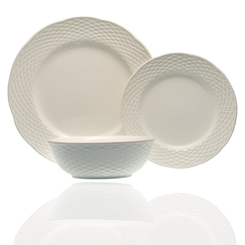Assiettes à salade blanches 8,5 po Red Vanilla Nantucket