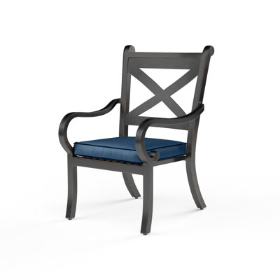 Monterey Premium All-Weather Wicker Outdoor Dining Armchair with Sunbrella® Cushion