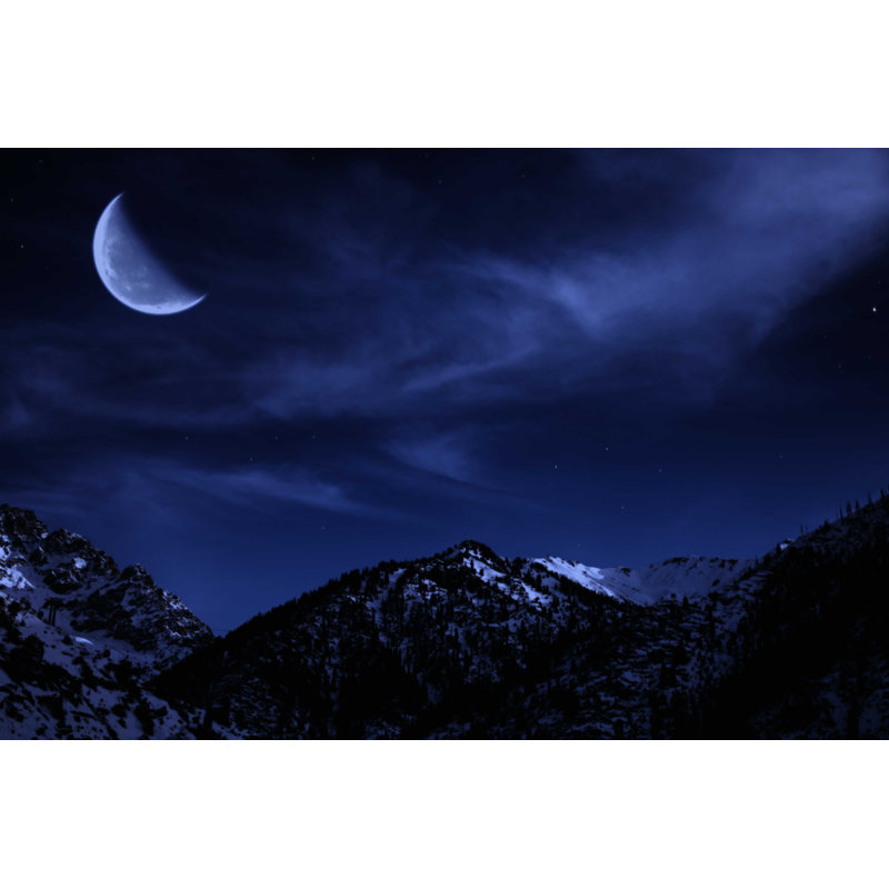 «Winter Night» par Korionov - photographie sur toile tendue, L 48 po x H 32 po