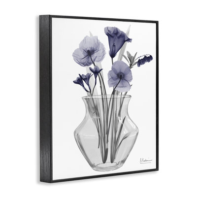 Giclée «Enlightened Expression Blue Flowers», conception par Albert Koetsier