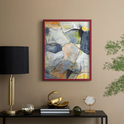 «Lost in Reality I», reproduction encadrée - bois massif