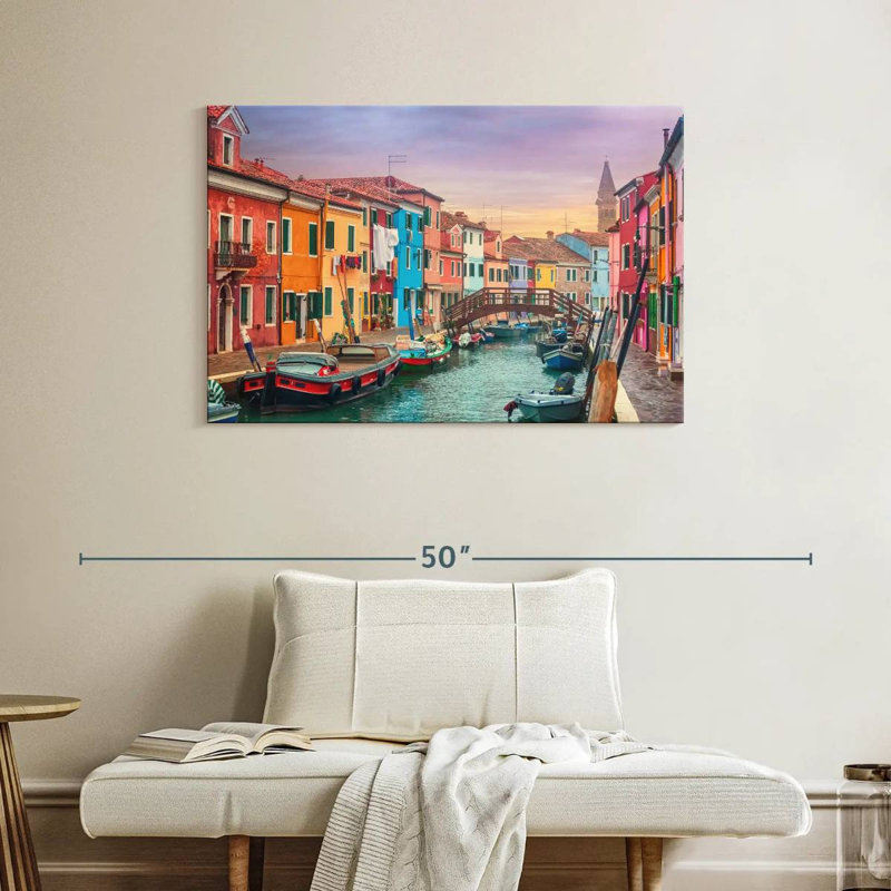 Kavia Dusk In Burano, H 26 po x l 39 po