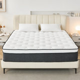 Alwyn Home Cascio 14" Medium Hybrid Mattress in a Box Pillow Top
