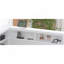 Lit de jour double en bois avec lit gigogne simple, lit de jour avec tablette de rangement et ports de chargement USB, blanc