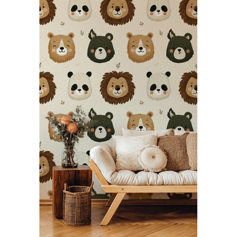 Papier peint animaux animaux, Peler et coller