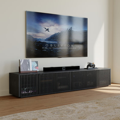 Hiramani Mid-Century Modern TV Stand, Fully Assembly