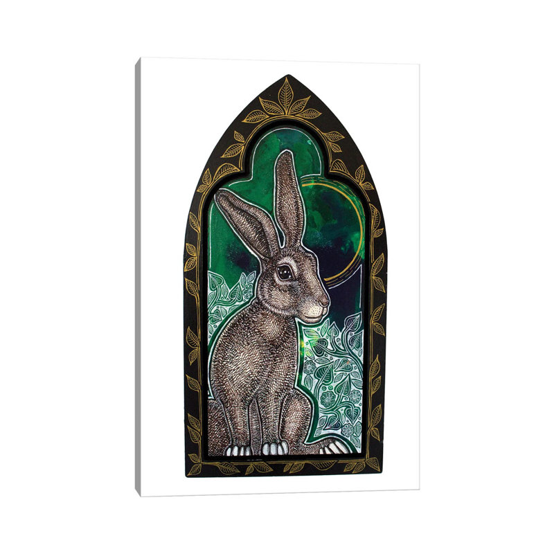 Wild Rabbit by Lynnette Shelley - Wrapped Canvas Print, 20.32 cm H x 30.48 cm W