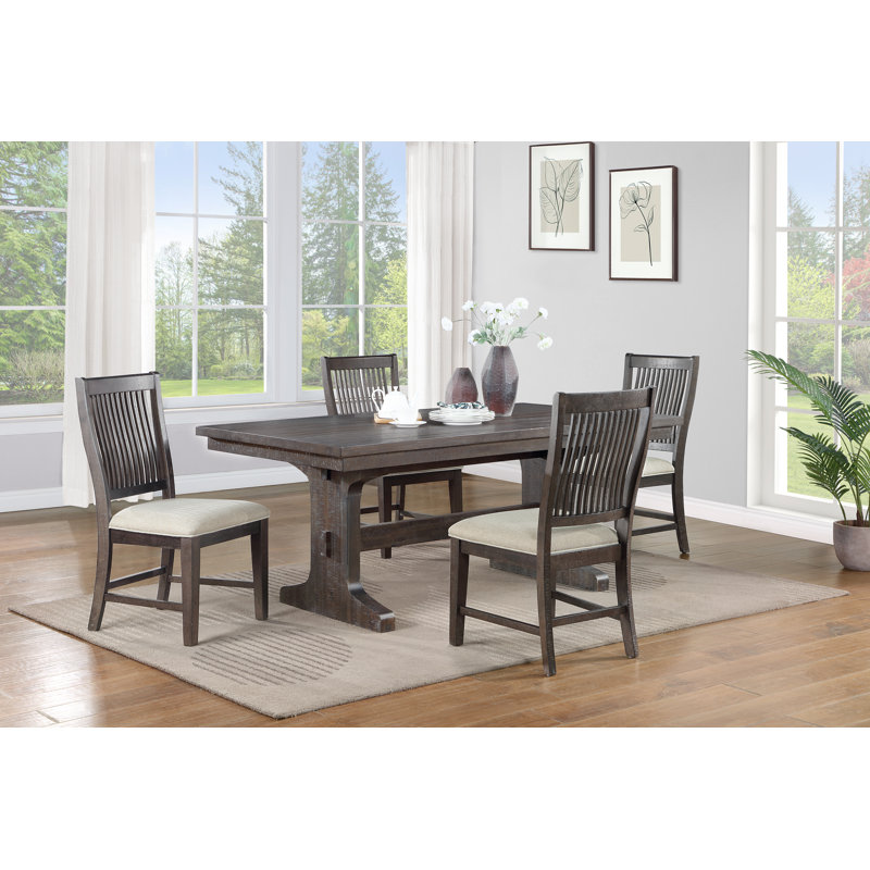 Wynema 4 - Person Double Pedestal Dining Set