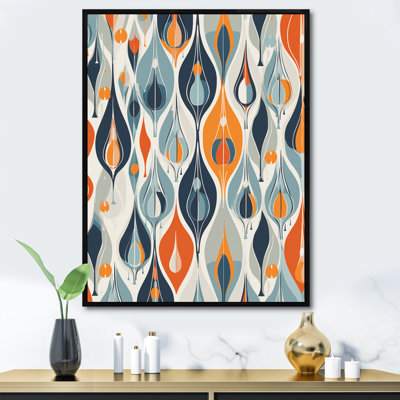 " Orange And Blue Botanical Symphony IV "
