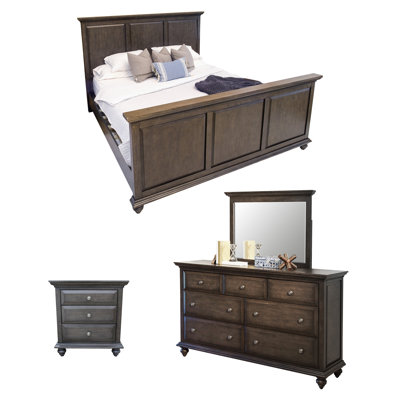 Dezirae Solid Wood Piece Bedroom Set