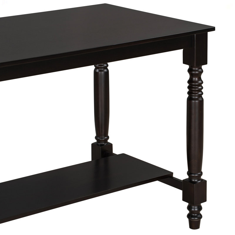 Ensemble de 6 tables de salle à manger à hauteur de comptoir avec 4 chaises et un banc pour la salle à manger, Espresso