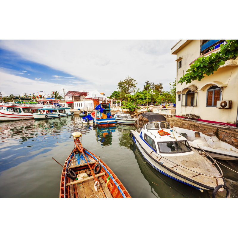Durante Fishing Boats - Wrapped Canvas Print, 20cm H x 30cm W x 3.8cm D