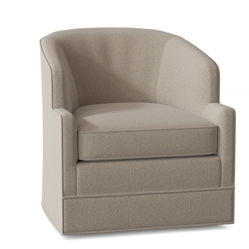 Manning 29" Wide Swivel Barrel Chair, 9508 Sand Poplpropylene/Olefin