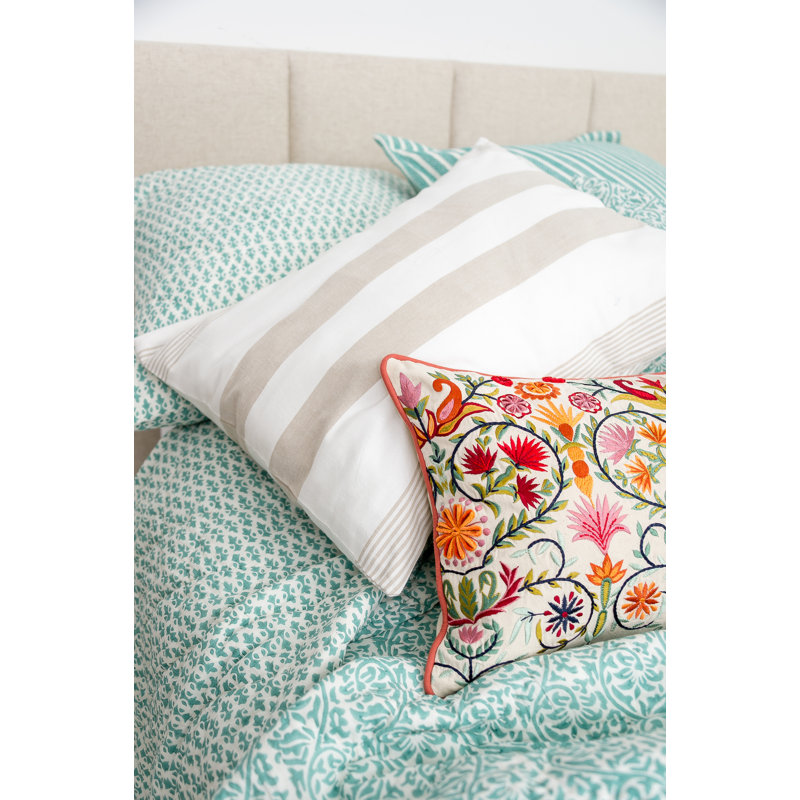 White Cotton Reversible Queen Quilt