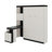 Full Size Murphy Bed With Desk And Storage Shelves And Cabinets