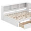 Grand lit de jour en bois en forme de L avec 2 tiroirs et tablettes de rangement, structure de lit d'angle peu encombrante-1510299595
