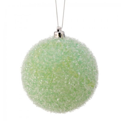 Ensemble de 4 boules de Noël scintillantes