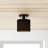 Saskia Fabric Semi Flush Mount