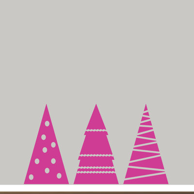 Décalcomanie murale ensemble d’arbre de noël Betancourt