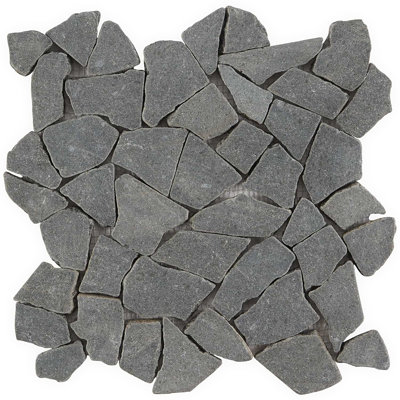 Nature 12x12 Tumbled Pebble Tumbled Mosaic Tile