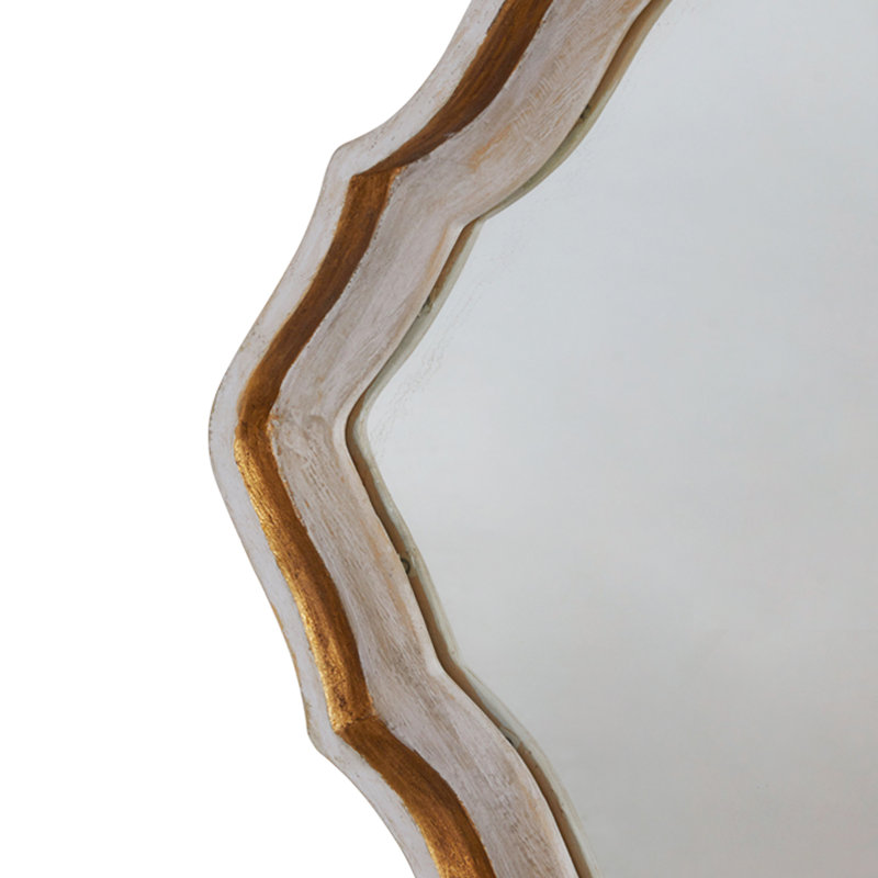 Adriana Diamond Wood Wall Mirror