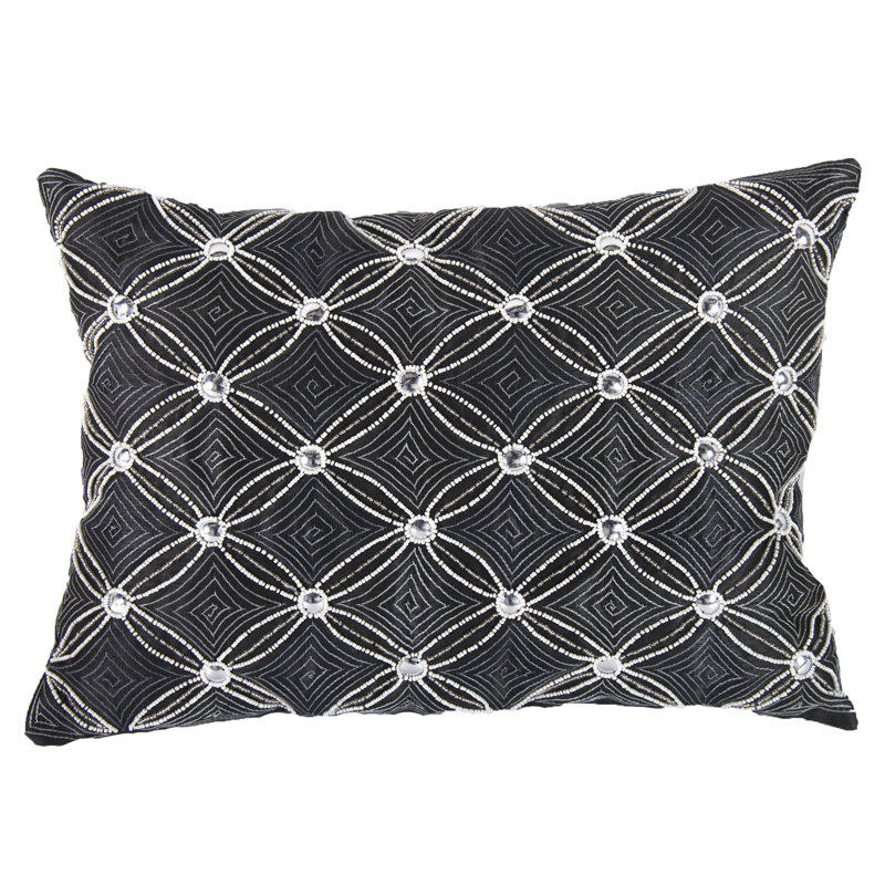  Coussin lombaire embelli, Gris