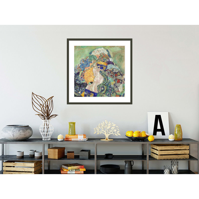 «Baby (Cradle)» par Gustav Klimt, impression giclée encadrée, H 33,67 po x l 33,5 po