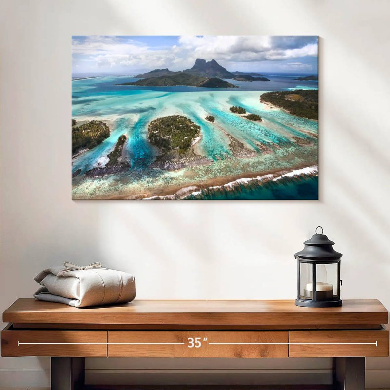 Gillard Bora Bora Lagoon, H 16 po x l 24 po