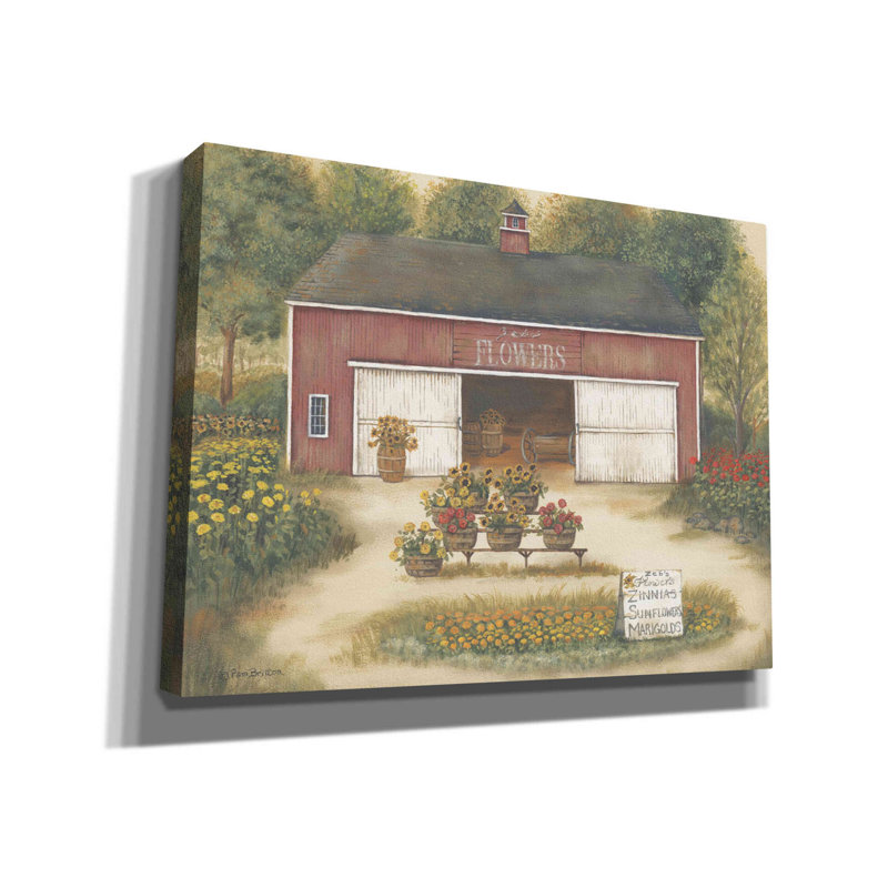 «Zeb's Flowers» par Pam Britton, art mural sur toile, H 12 po x l 16 po x P 0,75 po