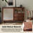46.46"Brown Walnut Two-Door Sideboard
