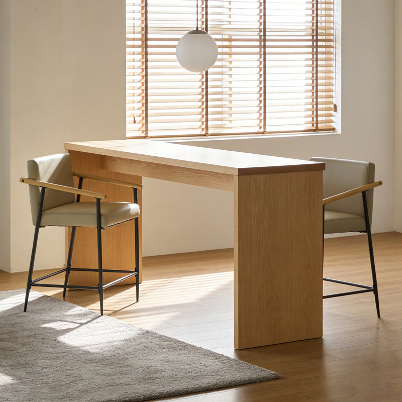 Ensemble de 2 tabourets de bar avec repose-pieds en métal, Kaki