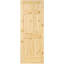 Porte coloniale lambrissée non finie standard en bois massif-23080271