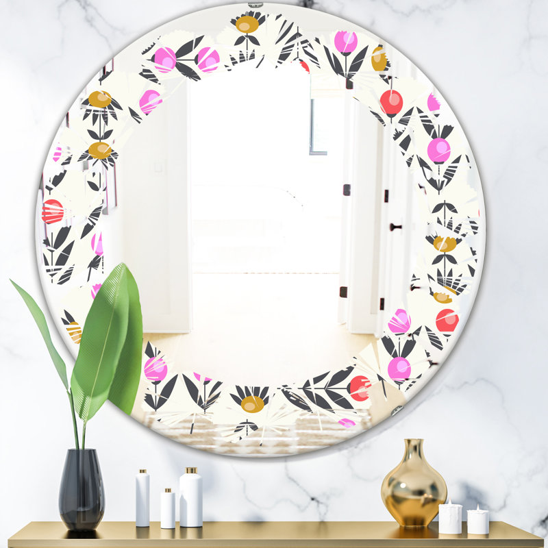 Miroir mural Leaves Floral Design, H 31,5 po x l po