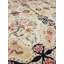 Tapis unique en laine noué à la main vert / brun / beige de 9 pi x 12 pi