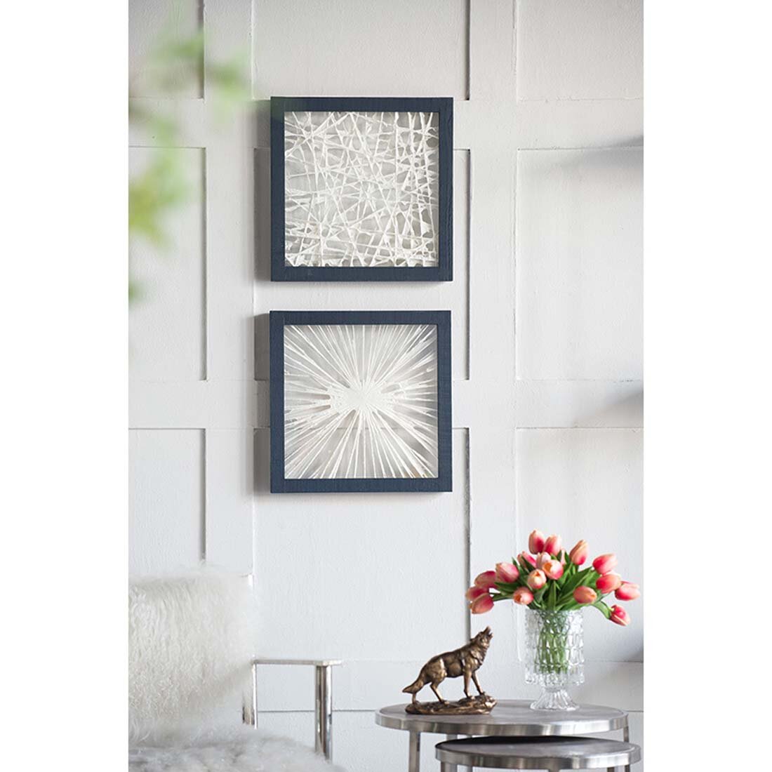 Mercer41 Wall Décor - Ivory, Indigo - Set of Two