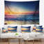Tapisserie «Seashore Beautiful Sunrise over Sea»-28491132