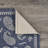 Aldridge Paisley Flatweave Cotton Indigo Area Rug-145905075
