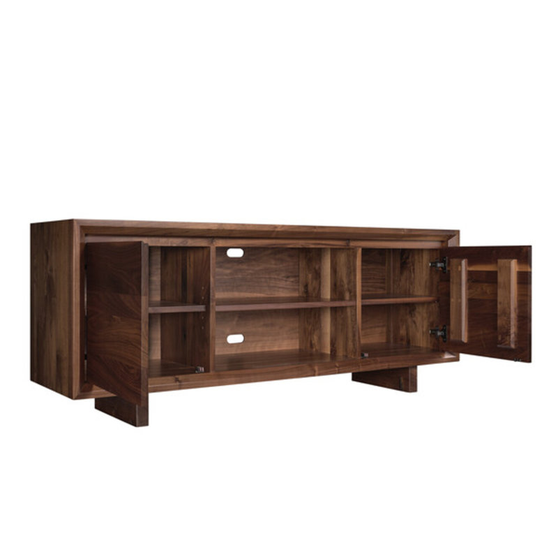 Rustic Walnut Media Console